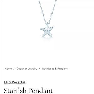 Tiffany and Co Elsa Peretti Starfish Pendant